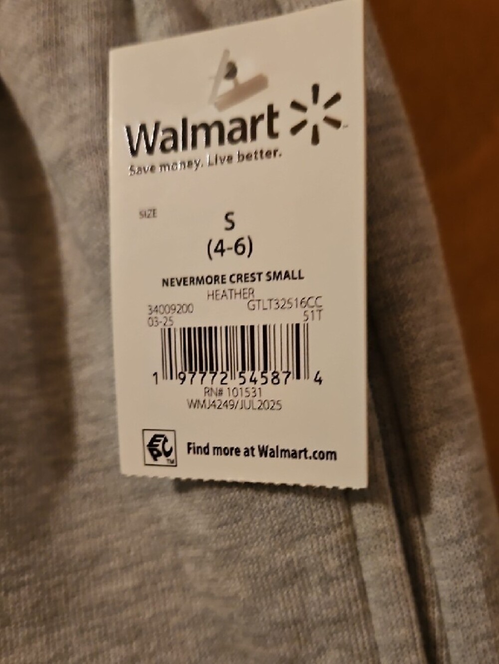 Walmart Girls  Gray Drawstring Lounge Shorts - Picture 2 of 2